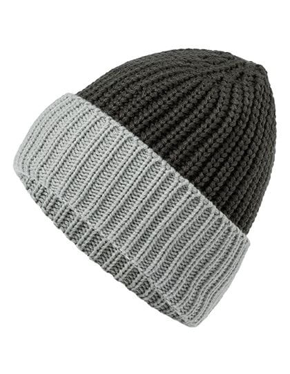 Soft Knitted Beanie Carbon / Light Grey