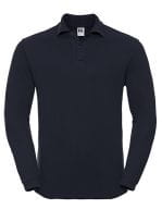 Long Sleeve Classic Cotton Polo French Navy
