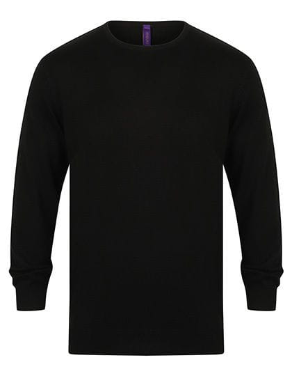 Men`s Lightweight Crew Neck Jumper Black