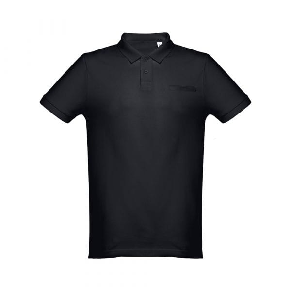 THC DHAKA. Herren Poloshirt Schwarz