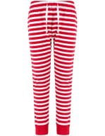Kids Cuffed Lounge Pants Red / White Stripes