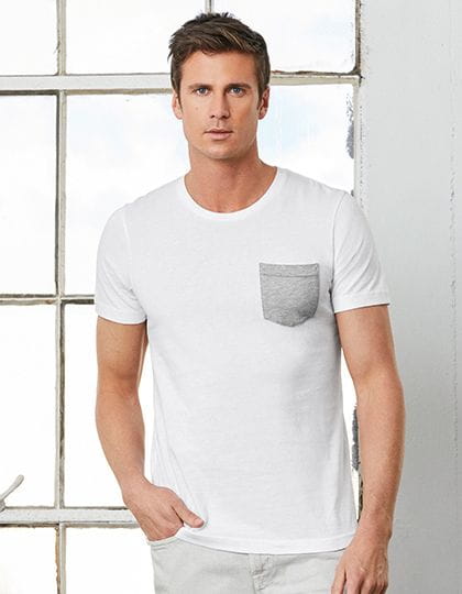 Men`s Jersey Short Sleeve Pocket Tee