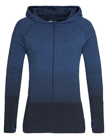 Seamless Jacket Women Blue Transition