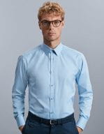 Men`s Long Sleeve Tailored Herringbone Shirt