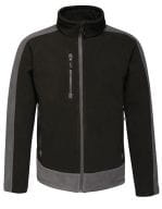 Contrast 300G Fleece Jacket Black / Seal Grey (Solid)