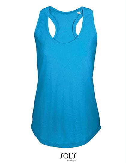 Women T-Back Tank Top Moka Aqua