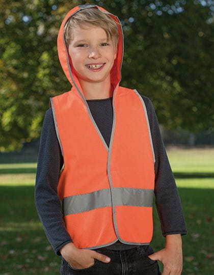 Kids` Hooded Safety Vest EN 1150
