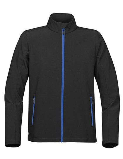 Mens Orbiter Softshell Jacket Black / Azure Blue