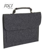 Brixton Briefcase Charcoal Melange