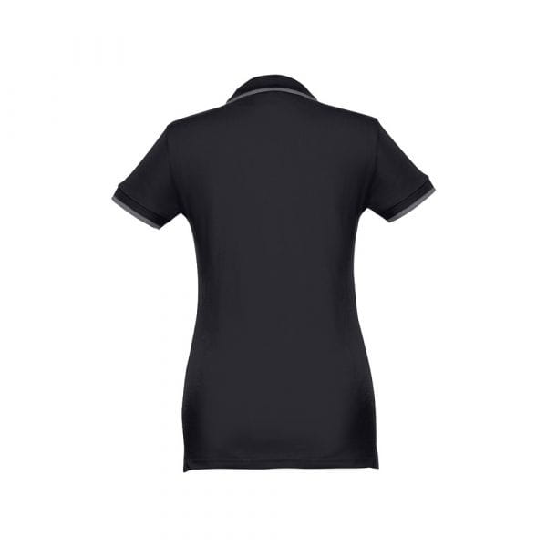 THC ROME WOMEN. "Slim fit" Damen Poloshirt Schwarz