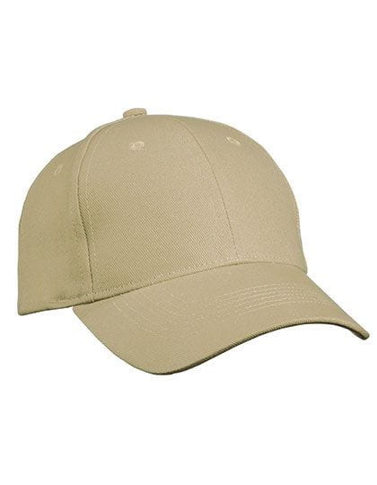 6 Panel Cap Heavy Cotton Beige