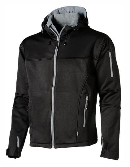 Match Softshell Jacket Black / Grey (Solid)