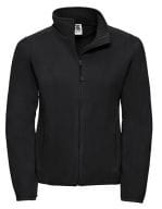 Ladies` Fitted Full Zip Microfleece Black