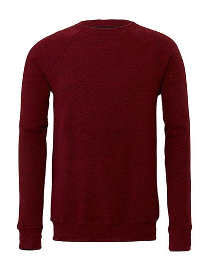 Unisex Sponge Fleece Crew Neck Sweatshirt Cardinal Triblend (Heather)