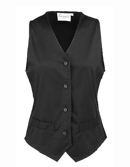 Damen Gastro Weste Black