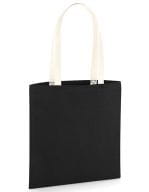 EarthAware® Organic Bag for Life - Contrast Handles Black / Natural