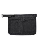 Metro Utility Hip Apron Black Denim (ca. Pantone 426C)