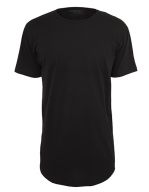 Shaped Long Tee Black