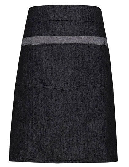 Domain Contrast Denim Waist Apron Black Denim (ca. Pantone 433)