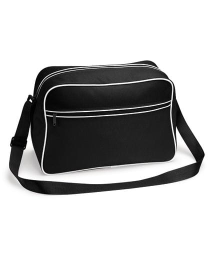 Retro Shoulder Bag Black / White