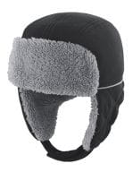 Junior Ocean Trapper Hat Black / Grey Junior Ocean Trapper Hat Black / Grey