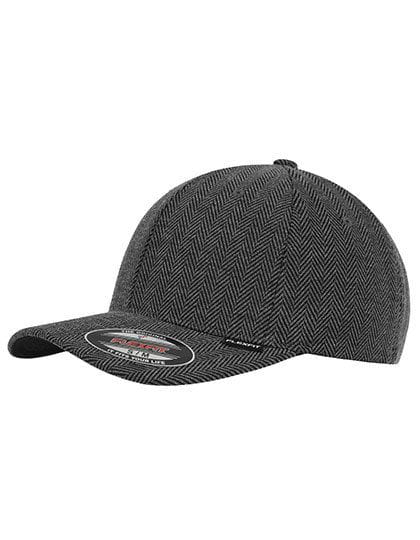 Heringbone Melange Flexfit Black / Heather Grey