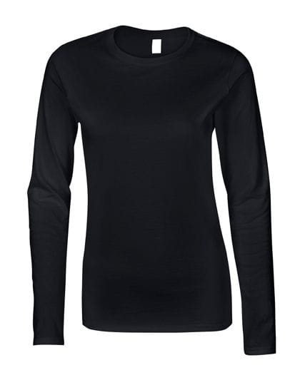 Softstyle® Ladies` Long Sleeve T-Shirt Black