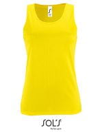 Women`s Sports Tank Top Sporty Neon Yellow